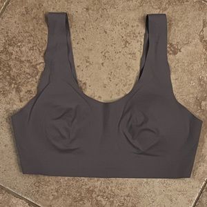 aerie Padded Scoop Smoothez Bralette + Removable Padding. Size Small. Color Grey